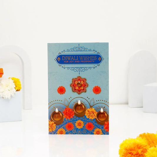 Pack Of 6 Prosperous Diwali Greeting Card