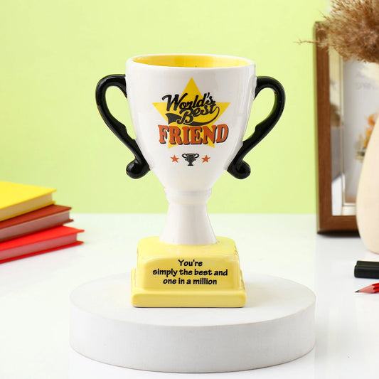 Archies World's Best Friend Trophy Shaped Mug