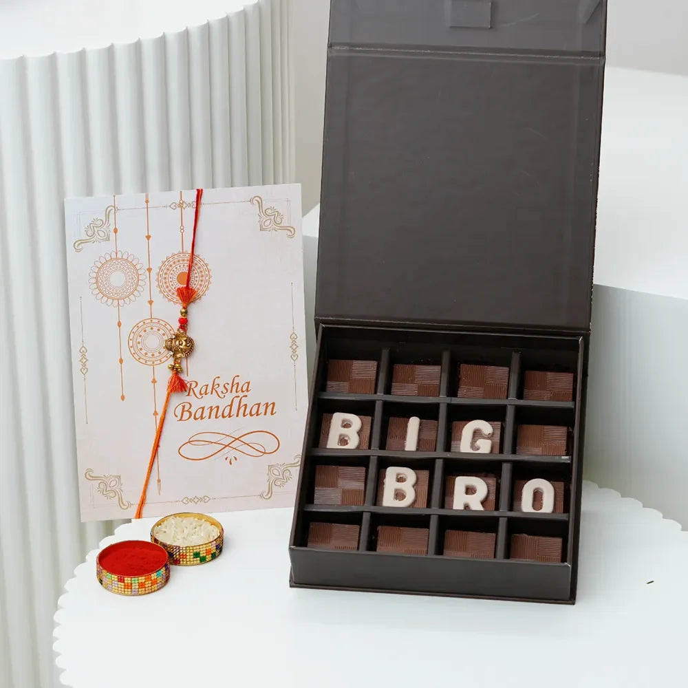 Ganesha Rakhi with BIG BRO Chocolate Combo