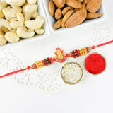 Ganesh Rakhi With Dry Fruit Combo