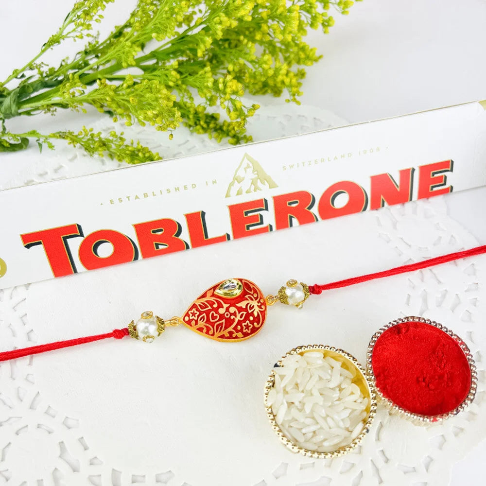Kundan Rakhi With Toblerone