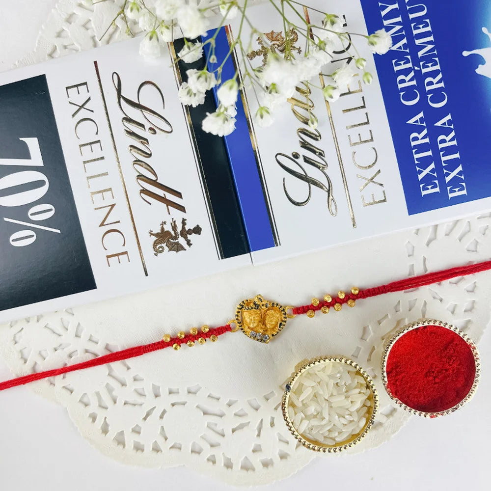Radhakrishna Rakhi With Lindtt Collection