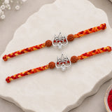 Pack Of 2 Archies Lord Shiva Trishul Silver Rakhi