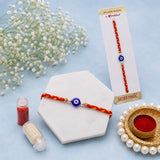 Pack Of 2 Archies Evil Eye Beaded Silver Rakhi