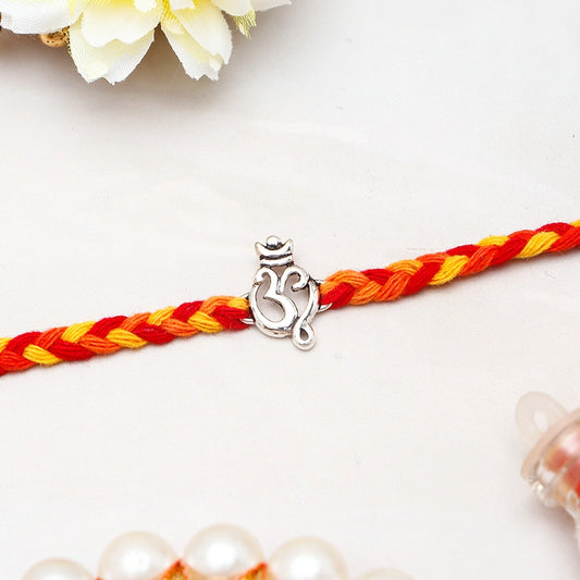 Archies Om Silver Rakhi
