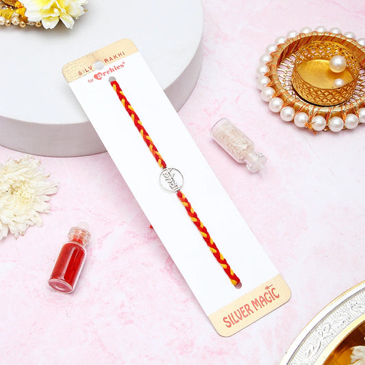 Archies Bhai Charm Silver Rakhi