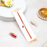 Archies Silver Khanda Rakhi with Gulab Jamun and Dry Fruits