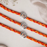 Pack Of 3 Archies Khanda Silver Rakhi Sikh Symbol Design