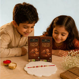 Pearl Rakhi with Cadbury Temptations Almond Chocolates | Elegant Rakhi Gift