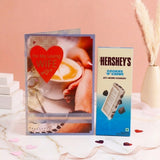 For The Love Of My Life Greeting Card With Chocolate
