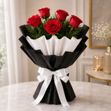 10 Red Roses With Chocolate  Cake