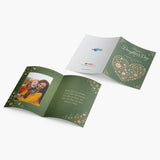 Green Floral Heart Daughter's Day Personalised Card