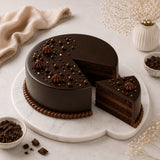 8 Red Roses With Eggless Chocolate Cream Cake
