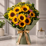 Sunflower, Daisy & Chrysanthemum Mixed Bouquet