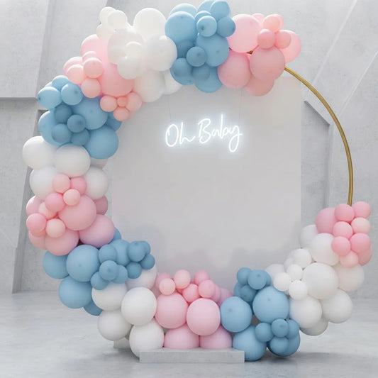 Oh Baby Pastel Ring Balloon Arch Decor