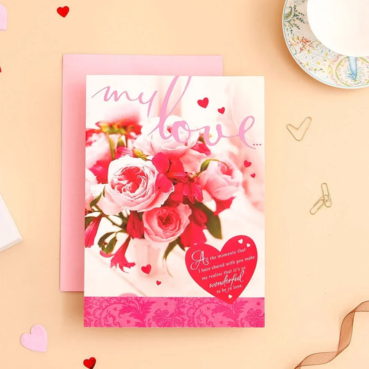 My Love Greeting Card With Chocolate