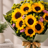 Sunflower, Daisy & Chrysanthemum Mixed Bouquet
