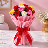Mixed Colour Roses Bouquet