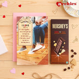 My Sweetheart You Are The One Romantic Greeting Card With Chocolate
