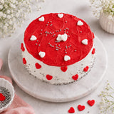 Pink Hearts Choco Cream Cake