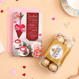My Sweetheart You Are The One Romantic Greeting Card With Chocolate