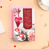 My Sweetheart You Are The One Romantic Greeting Card With Chocolate
