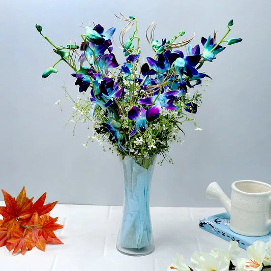 Victorian Blue Orchids Royalty Bouquet