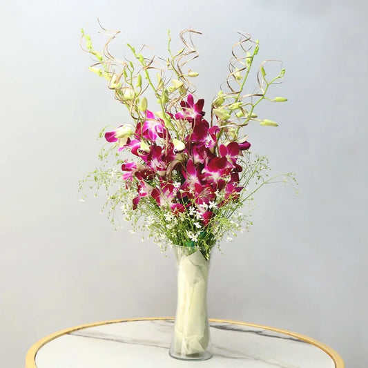 Queen Purple Orchids Fragrant Bouquet