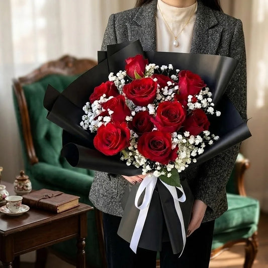 Classic Fresh Red Roses Bunch for Birthdays & Anniversaries