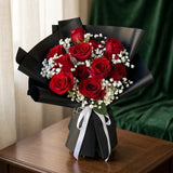 Classic Fresh Red Roses Bunch for Birthdays & Anniversaries