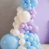 Ice Princess Theme Balloon Arch with Cutouts