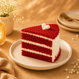 Fresh Red Velvet Velour Cream Cake