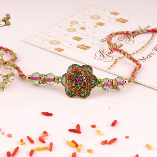 Multicolour Floral Rakhi