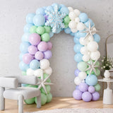 Winter Wonderland Snowflake Balloon Arch Decor