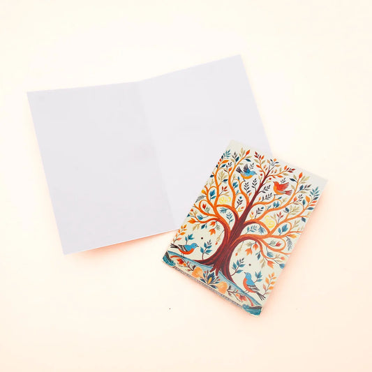 Pack of 50 Tree of Life Birds Greeting Card