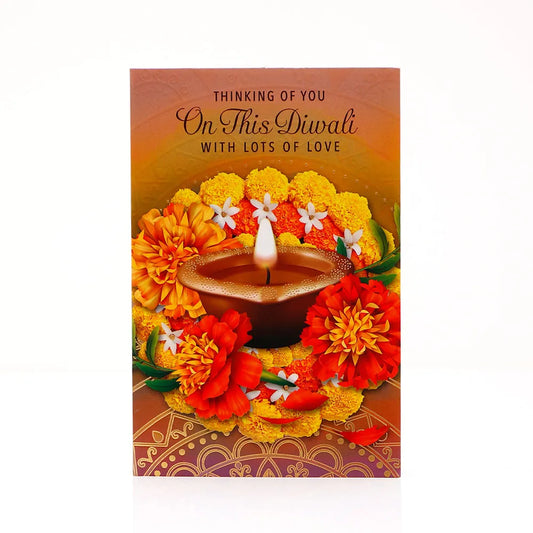Lots of Love Diwali Wishes Greeting Card
