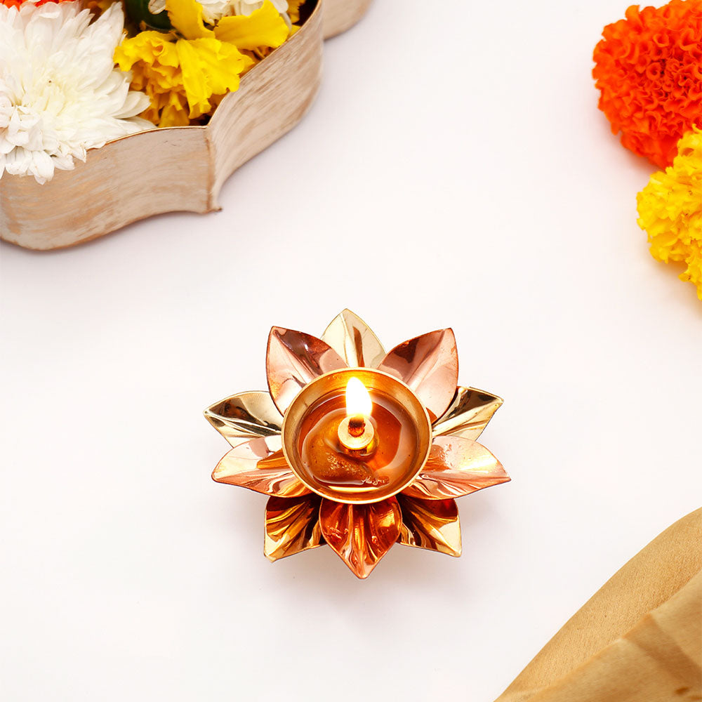 Akhand Jyot Diya with Dry Fruits