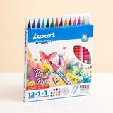 Luxor Doodles Brush Pens - 12 Shades