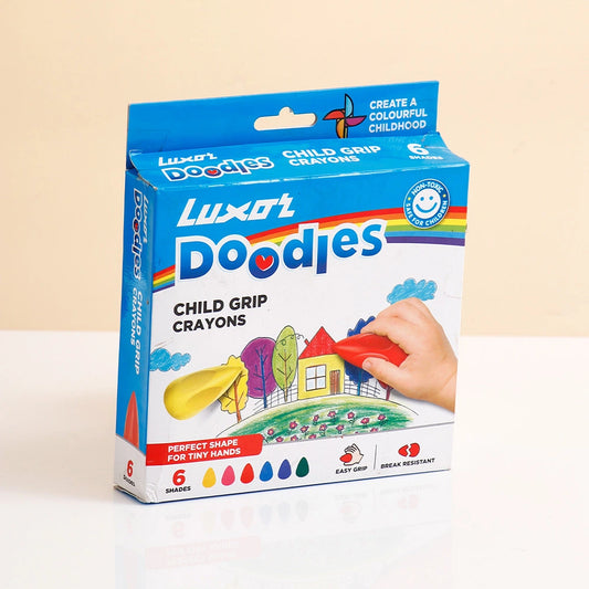 Luxor Doodles Child Grip Crayons