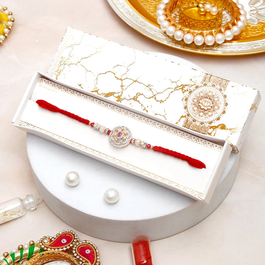 Royal Ruby Stone Rakhi