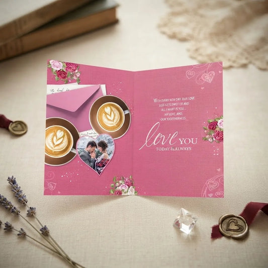 From My Heart For My Love Personalised Card