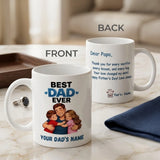 Custom Name & Message Printed Ceramic Coffee Mug for Dad
