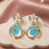 Moon Star Butterfly Dangle Earrings | Stupid Cupid