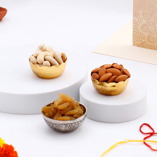 Special Bhai Dooj Greeting Card with Dry Fruits
