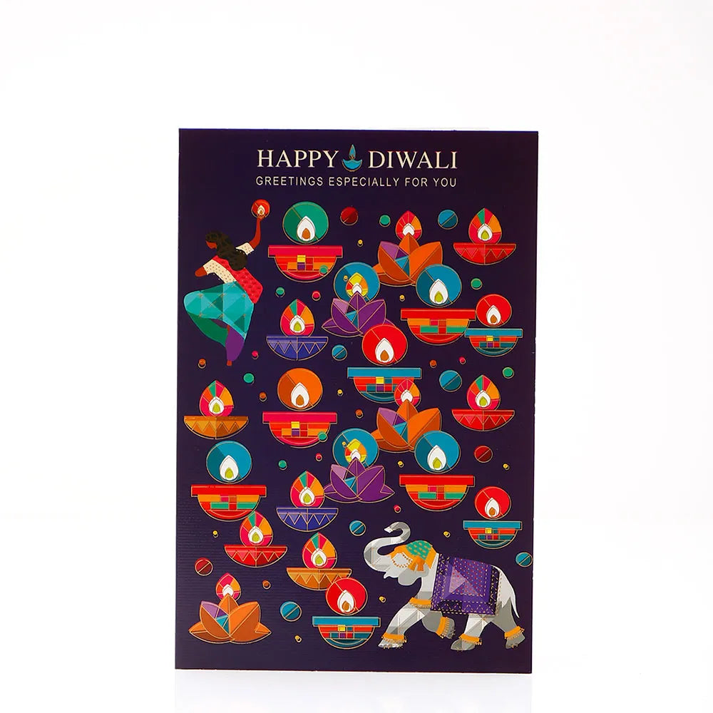 Wonderful Diwali Wishes Greeting Card