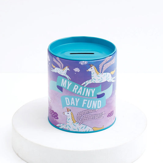 My Rainy Day Fund Tin Money Box