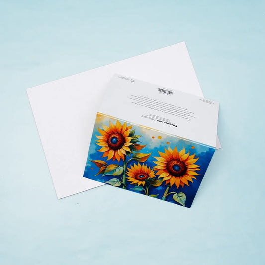 Pack of 50 Sunflower Sky Greeting Card