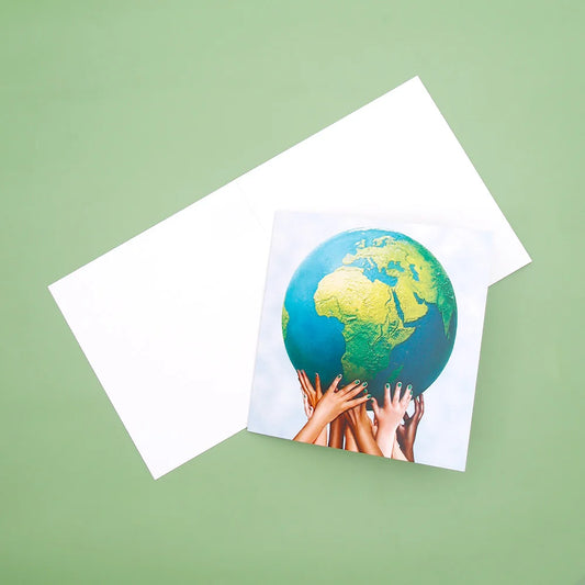 Pack of 50 World Unity Globe Greeting Card