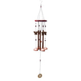 Copper Bell Wind Chime with Butterfly Charms