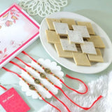 Festive Rakhi Set with Kaju Katli